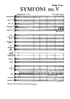 Симфония No.5, FS 97 Op.50: Часть I by Карл Нильсен