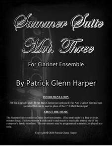 Summer Suite for Clarinet Ensemble: Movement 3 by Patrick Glenn Harper