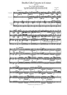Концерт для двух виолончелей и струнных соль минор, RV 531: Version for two cellos and cembalo (or piano) by Антонио Вивальди