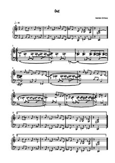 Klavierzyklus Augenblicke: Nr.1 One by Andreas Kopeinig