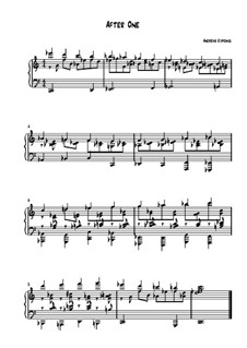 Klavierzyklus Augenblicke: Nr.2 After One by Andreas Kopeinig