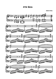 Klavierzyklus Augenblicke: Nr.8 After Seven by Andreas Kopeinig
