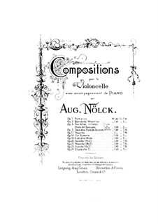 Песня без слов, Op.19: Партитура by Август Нёльк