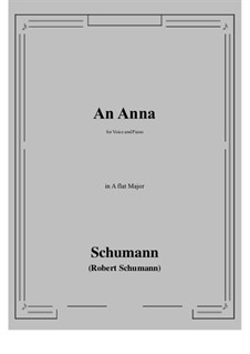 An Anna: A flat Major by Роберт Шуман