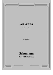 An Anna: Ля мажор by Роберт Шуман