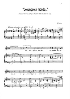 Dovunque al mondo...: Для голоса и фортепиано by Джакомо Пуччини