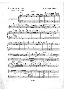 Синяя Борода: Партия флейт by Жак Оффенбах