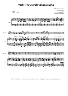 Version by S. DeCesare: Flute or Violin solo and Piano by Феликс Мендельсон-Бартольди