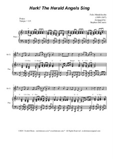 Version by S. DeCesare: Bb-Clarinet solo and Piano by Феликс Мендельсон-Бартольди