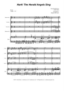 Version by S. DeCesare: Saxophone Quartet and Piano by Феликс Мендельсон-Бартольди