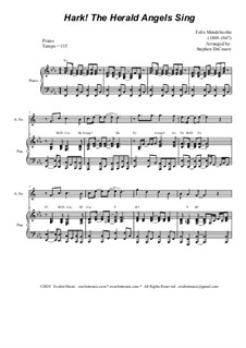 Version by S. DeCesare: Alto Saxophone and Piano by Феликс Мендельсон-Бартольди