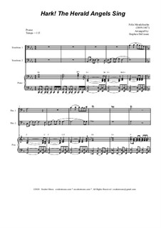 Version by S. DeCesare: Trombone Duet by Феликс Мендельсон-Бартольди
