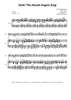 Version by S. DeCesare: Trombone solo and Piano by Феликс Мендельсон-Бартольди