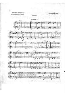 Синяя Борода: Партия корнетов by Жак Оффенбах