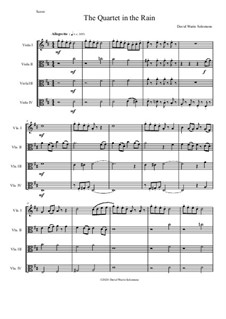Quartet in the rain: For 4 violas by Дэвид Соломонс