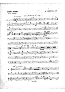 Синяя Борода: Партия ударных инструментов by Жак Оффенбах