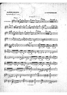 Синяя Борода: Партия I скрипок by Жак Оффенбах