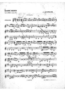 Синяя Борода: Партия II скрипок by Жак Оффенбах