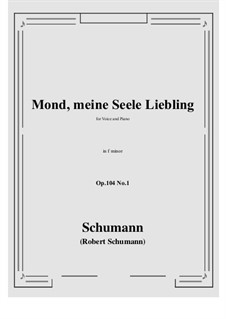 No.1 Mond, meiner Seele Liebling: F minor by Роберт Шуман
