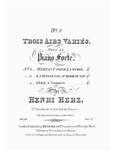 Trois Airs Variés, Op.39 No.2: Trois Airs Variés by Анри Герц
