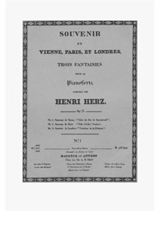 Souvenir de Vienne, Paris, et Londres, Trois Fantaisies, Op.75: No.3 by Анри Герц