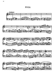 Фуга ля минор, B.144 KK IVc/2: Для фортепиано by Фредерик Шопен
