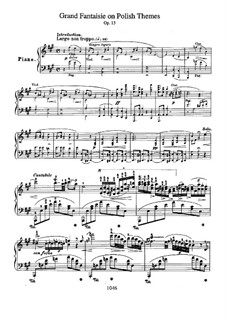 Большая фантазия ля мажор, Op.13: Для фортепиано by Фредерик Шопен