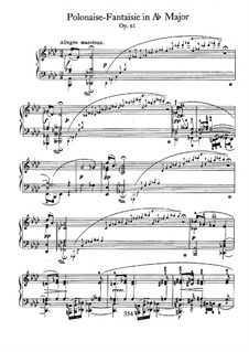 Полонез-фантазия ля-бемоль мажор, Op.61: Для фортепиано by Фредерик Шопен