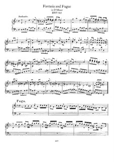 Фантазия, Фуга, Анданте и Скерцо, BWV 905: Fantasia and Fugue, for piano by Иоганн Себастьян Бах