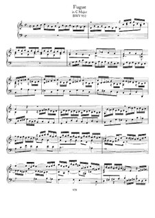 Фуга до мажор, BWV 952: Для фортепиано by Иоганн Себастьян Бах