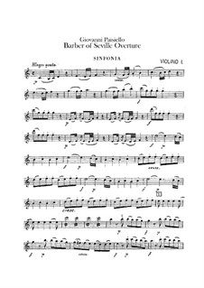 Севильский цирюльник, R 1.64: Увертюра – партии скрипок by Джованни Паизиелло