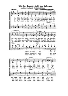 Шесть песен, Op.88: No.1 Neujahrslied, for choir by Феликс Мендельсон-Бартольди