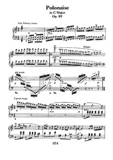 Полонез до мажор, Op.89: Для фортепиано by Людвиг ван Бетховен