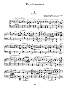 Три интермеццо, Op.117: Сборник by Иоганнес Брамс
