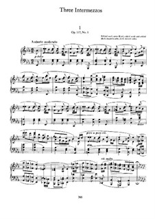 Три интермеццо, Op.117: Сборник by Иоганнес Брамс