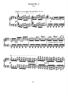 Соната для фортепиано No.2 фа-диез минор, Op.2: Для одного исполнителя by Иоганнес Брамс