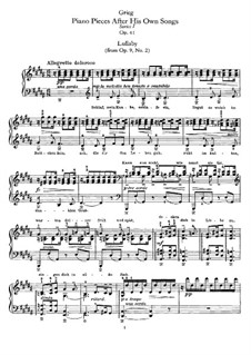 Фортепианные пьесы на темы собственных песен, Op.41: Для одного исполнителя by Эдвард Григ