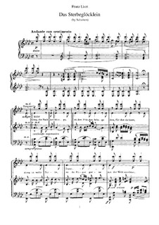 Транскрипции на темы песен Шуберта, S.563: No.3 Das Sterbeglöcklein by Франц Лист
