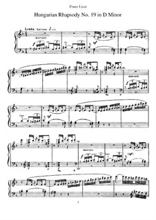No.19 ре минор, S.244: Для фортепиано by Франц Лист