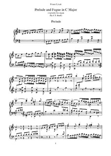 Прелюдия и фуга No.17 до мажор, BWV 547: Для фортепиано by Иоганн Себастьян Бах