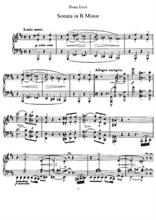 Соната си минор, S.178: Для фортепиано by Франц Лист