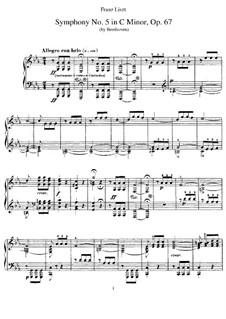 Вся симфония: Version for piano by F. Liszt by Людвиг ван Бетховен