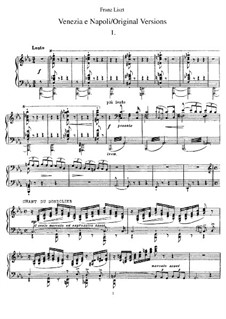 Венеция и Неаполь, S.159: For piano (original versions) by Франц Лист