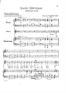 Saint Gwyndav for Voice, Harmonium and Piano: Saint Gwyndav for Voice, Harmonium and Piano by Джозеф Парри