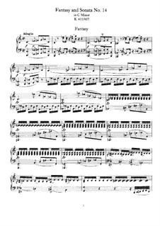 Фантазия No.4 до минор и Соната No.14 до минор, K.475, 457: Для фортепиано by Вольфганг Амадей Моцарт