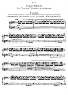 Ночной Гаспар, M.55: Для фортепиано by Морис Равель
