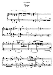 Менуэт и вальс, Op.56: No.1 Minuet by Камиль Сен-Санс