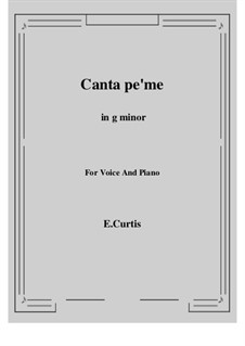 Canta pe'mme: G minor by Эрнесто де Куртис