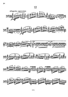 Двенадцать каприсов для виолончели, Op.25: Каприс No.12 by Карло Альфредо Пиатти
