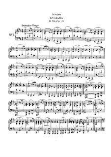 Двенадцать лендлеров, D.790 Op.171: Сборник by Франц Шуберт